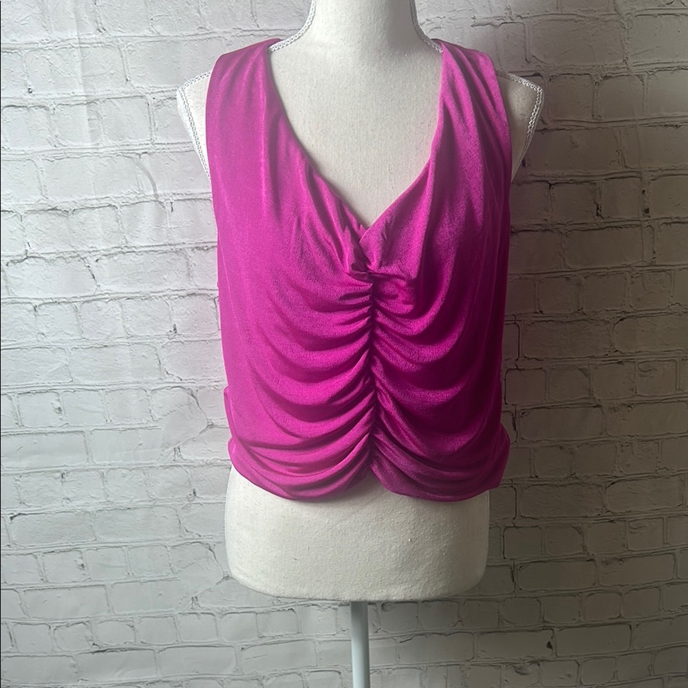 Naked Wardrobe NWOT Punk Crop Top